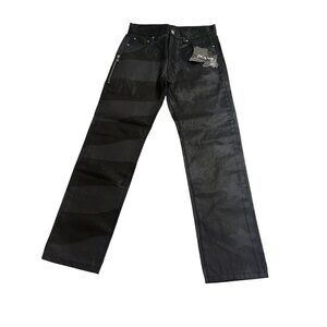 Elias Waxed Flag Pants in Black